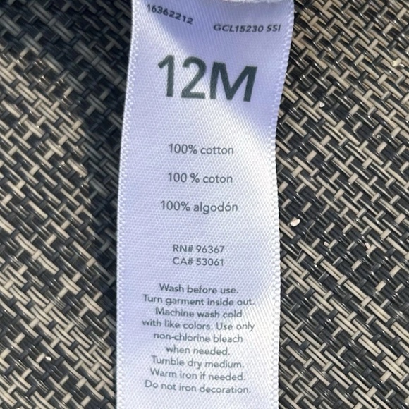 🍭Carters plaid cotton shirt all-in-one - Picture 5 of 5